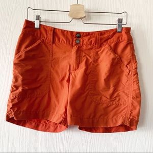 Patagonia Orange Athletic Shorts Hiking Camping